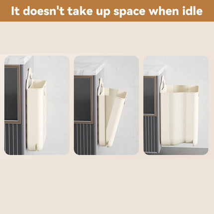 Wall Mounted Foldable Laundry Basket for Bedroom Laundry Room Space Saving
