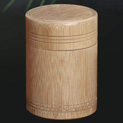 Bamboo Storage Canister with Sealed Lid 75g 100g 125g Tea Loose Leaf Jar