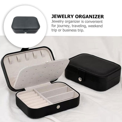 Jewelry Storage Box Travel Mini Case Portable Small Organiser for Rings Earrings