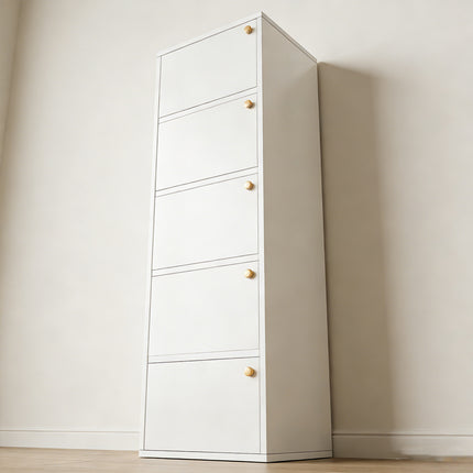 Entryway Narrow Shoe Cabinet Space Saving Hallway Organizer For Front Door