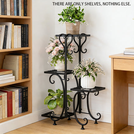 Multi Tier Plant Stand Metal Rack Indoor Outdoor Balcony Garden Shelf