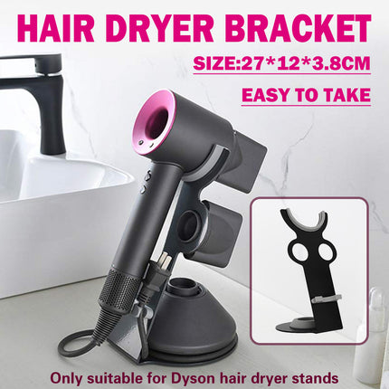 Freestanding Dyson Hair Dryer Holder Punch-Free Stand with Storage Slots