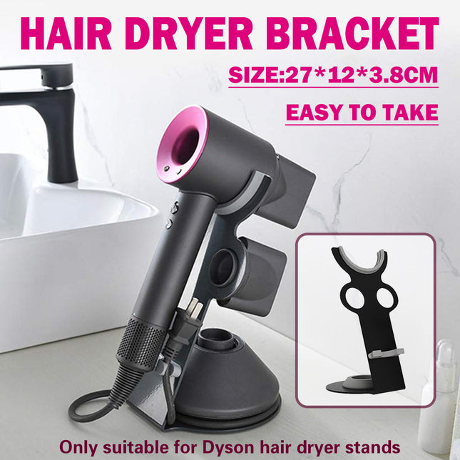 Freestanding Dyson Hair Dryer Holder Punch-Free Stand with Storage Slots