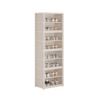 Multilayer Dustproof Shoe Rack with Clear Door Durable for Home Entryway Use