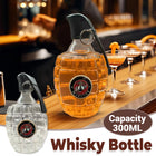 Creative Whiskey Bottle Clear 300ml Home Bar Decor Whiskey Lovers Gift Leak Proof