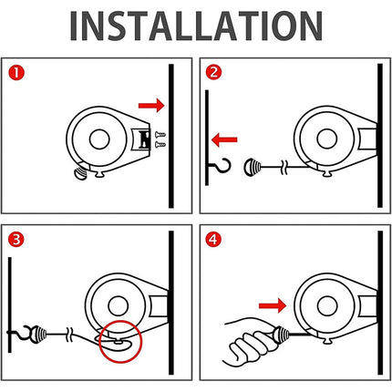 Retractable Clothesline Drying Rope Wall Mounted 12M 15M Rack for Indoor Outdoor