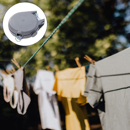 Retractable Clothesline Drying Rope Wall Mounted 12M 15M Rack for Indoor Outdoor