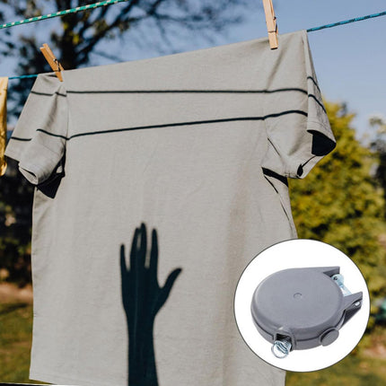 Retractable Clothesline Drying Rope Wall Mounted 12M 15M Rack for Indoor Outdoor