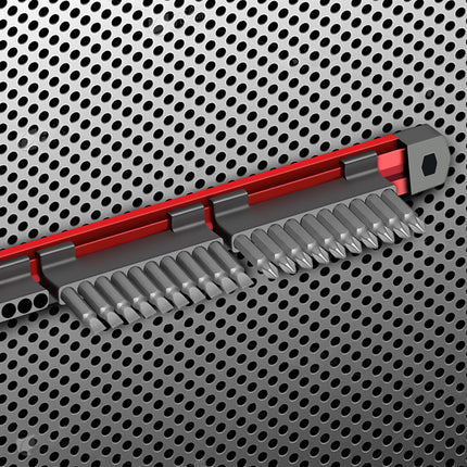 Magnet Strip Bit Holder 40 Slots Space Saving for Drill Bits Garage Workshop Use