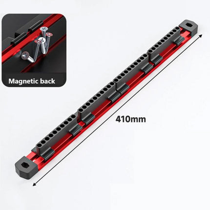 Magnet Strip Bit Holder 40 Slots Space Saving for Drill Bits Garage Workshop Use
