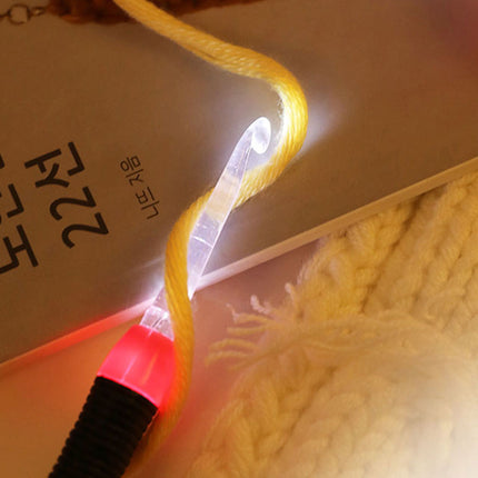 9PCS Glowing Crochet Kit Durable 9 Sizes for DIY Craft Scarf Hat Making Supplies