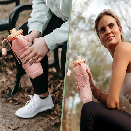 Large Capacity Outdoor Travel Portable Sports Foldable Water Bottle Durable