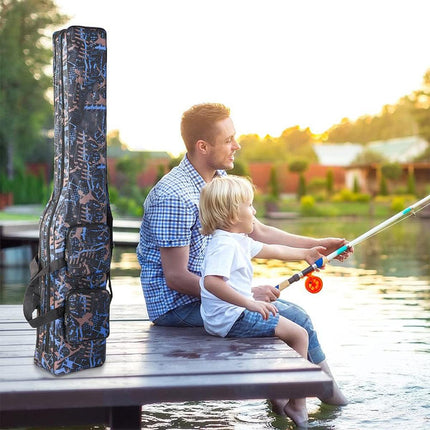 130cm Big Belly Fishing Tackle Bag Rod Storage Carry Case Outdoor Fishing Bag