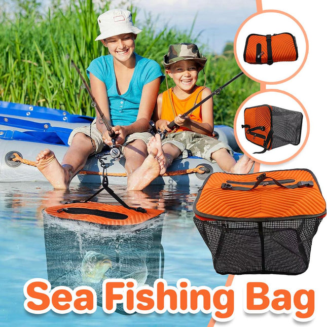Floating Fish Protector Reel Storage Bag Portable Fish Net Bag Fish Protector
