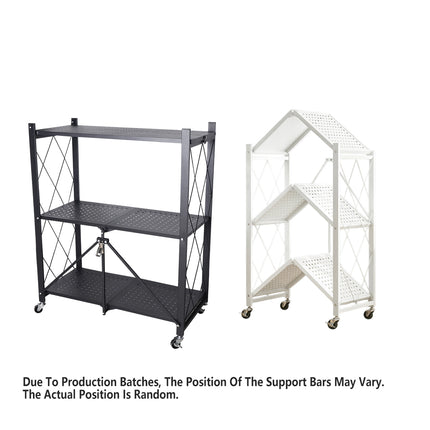No Installation Foldable Multi Layer Storage Rack Space Saving Stable Durable
