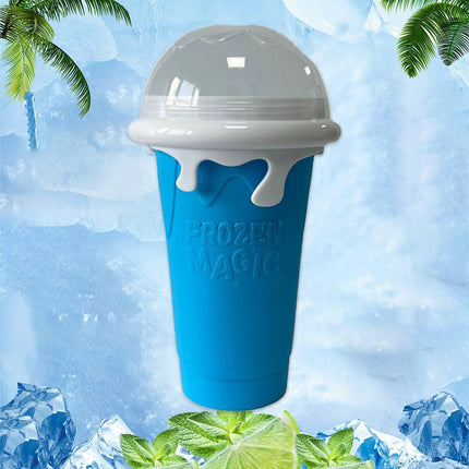 Portable Silicone Smoothie Cup 330ml Leak-Proof Reusable Outdoor Home Office Use