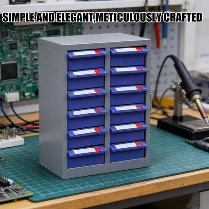 10-Compartment Drawer Type Parts Cabinet Space Saving Organizer Wear-Resistant