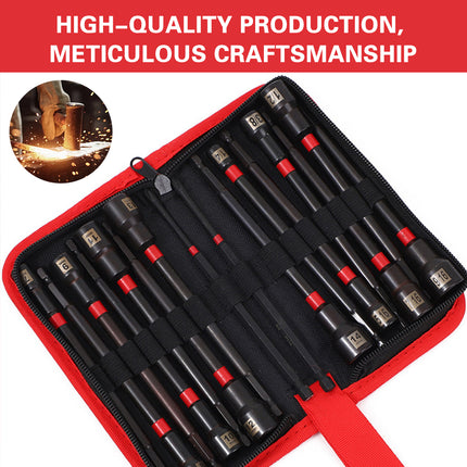 Magnetic Screwdriver Bit Set 16 Piece Electric Drill Sleeve Portable Tool Kit