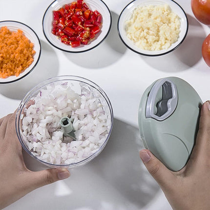 900ml Manual Meat Mincer Garlic Chopper Rotate Garlic Press Crusher Meat Grinder