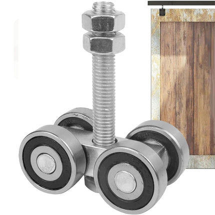 C50 Heavy Duty Sliding Door Roller Track Rail Pulley Bearing Steel Hanger Wheel