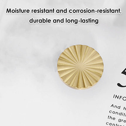 Sunflower Cabinet Handle Single Hole Gold Drawer Pull for Wardrobe Closet Door