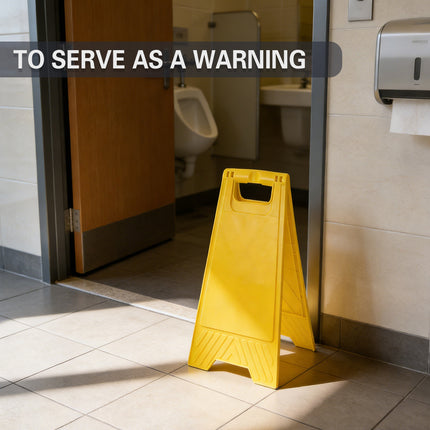 2PCS Caution Warning Signs Standing Floor Sign A Frame Stand Safety Durable