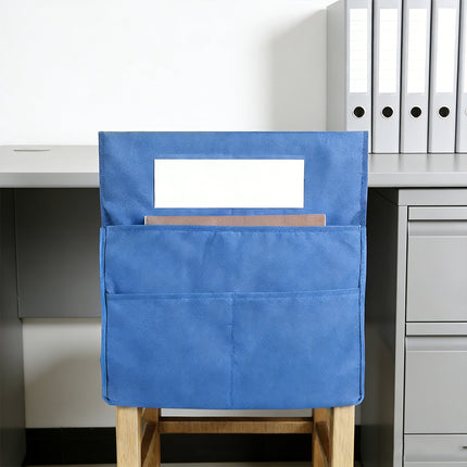 6Pcs Oxford Cloth Chair Back Storage Pocket Organisers with Name Tag Slot