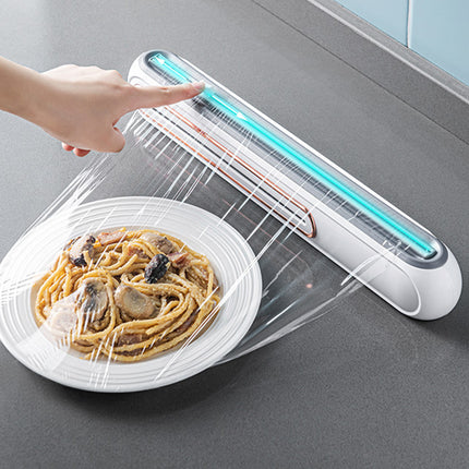 Cling Film Cutter Box Plastic Wrap Dispenser Sliding Container Fits Rolls up to 32cm