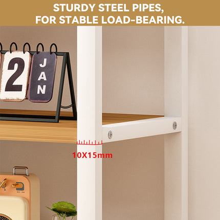 3-Tier Adjustable Desktop Storage Rack Space Saving Sturdy for Office Home Use