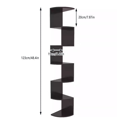 Corner Wall Mounted Multi Tier Storage Rack SpaceSaving for Bathroom Living Room