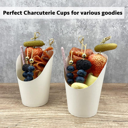 100PCS French Fry Cup 12/14/16oz Food-safe Oil-Resistant for Food Packaging Use