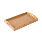Rectangular Bamboo Tray Household Tea Serving Plate Kitchen Snack Dish Organizer