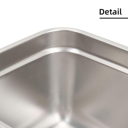 3500ml Stainless Steel Lunch Box Food Storage Container Meal Prep Crisper