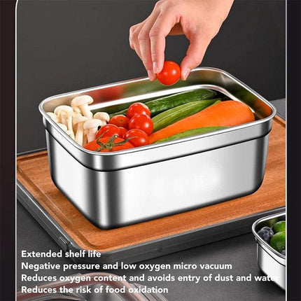 3500ml Stainless Steel Lunch Box Food Storage Container Meal Prep Crisper