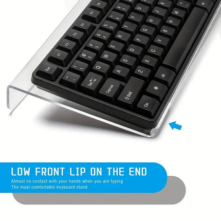 Transparent Tilted Keyboard Stand Bracket Holder for Computer PC Home Office