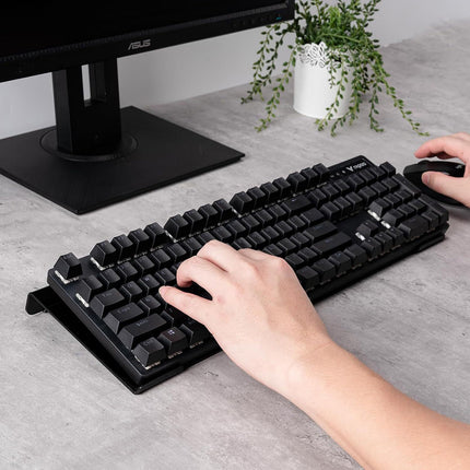 Transparent Tilted Keyboard Stand Bracket Holder for Computer PC Home Office