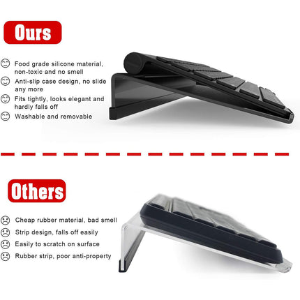 Transparent Tilted Keyboard Stand Bracket Holder for Computer PC Home Office