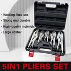 5IN1 Heavy Duty Welding Clamp Pliers Set For Large Caliber Metal Fixing Tools