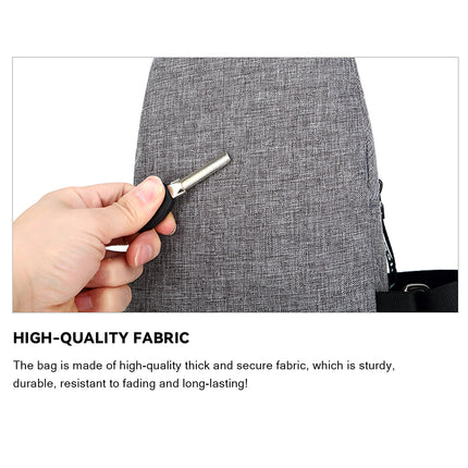 Large Capacity Crossbody Bag With Headphone Jack Durable For Daily Travel Work