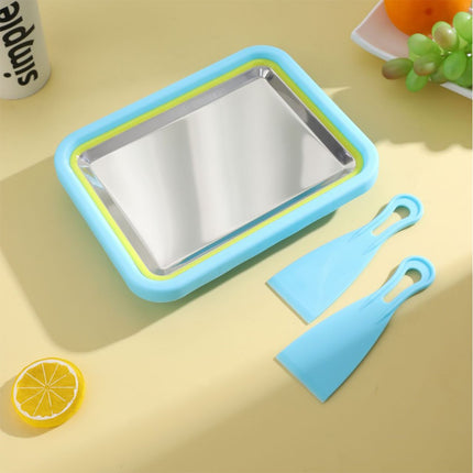 Stainless Steel Home Small Ice Frying Yogurt Tray Homemade Dessert Fruit Snack