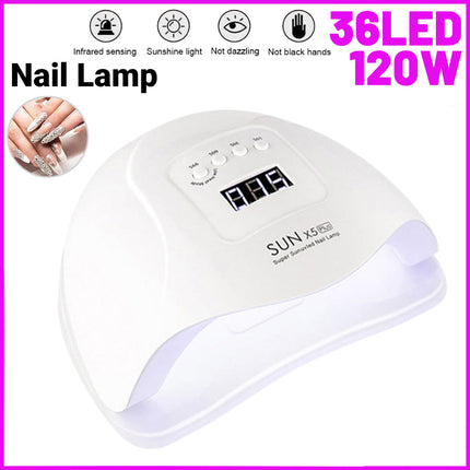 Nail Lamp UV LED Light Therapy Machine Quick Drying Nail Dryer for Manicure Tool