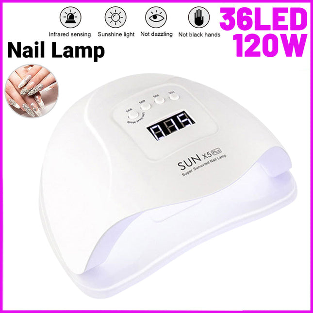 Nail Lamp UV LED Light Therapy Machine Quick Drying Nail Dryer for Manicure Tool