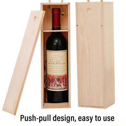 6pcs Red Wine Wooden Gift Box Packaging Storage Box for Wine Bottle Gifts