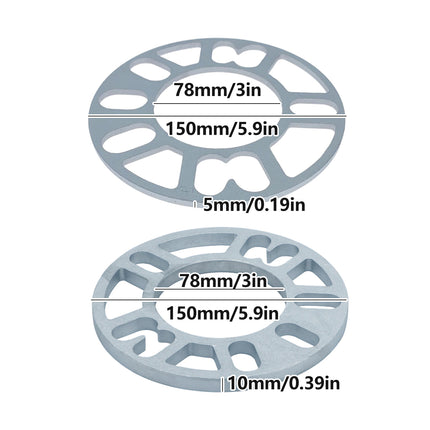 4PCS Wheel Spacers Aluminum Alloy for Car Rim Modification Durable Safety Use