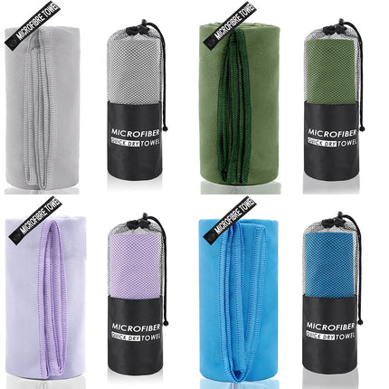 Microfiber Quick Dry Towel Set Soft Lightweight Absorbent for Gym Travel Beach