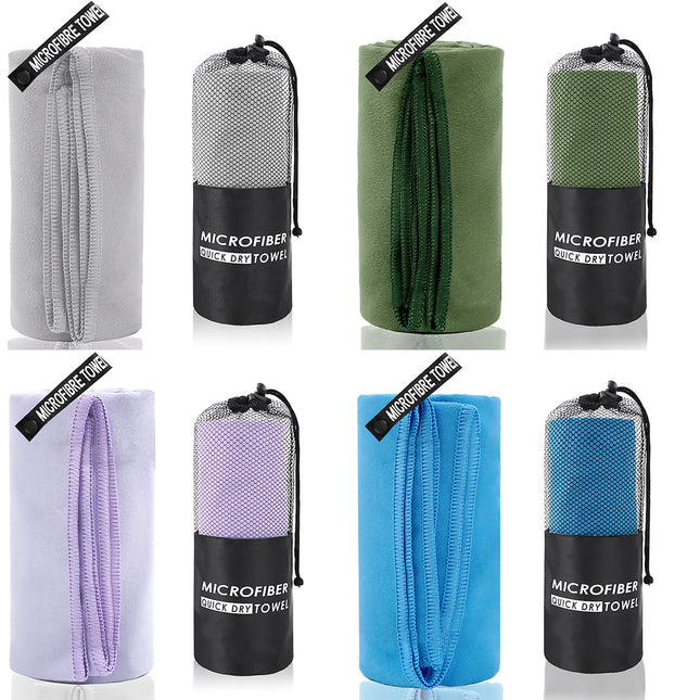 Microfiber Quick Dry Towel Set Soft Lightweight Absorbent for Gym Travel Beach