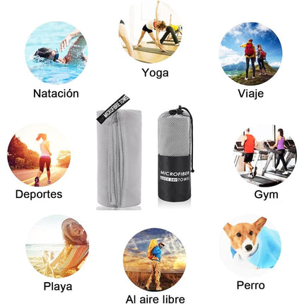 Microfiber Quick Dry Towel Set Soft Lightweight Absorbent for Gym Travel Beach