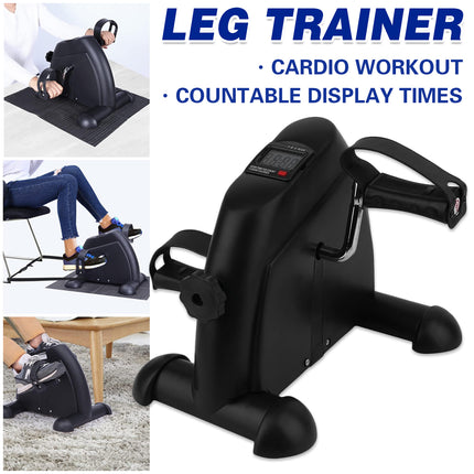 Mini Folding Exercise Bike Home Use Compact Fitness Bike Foldable Leg Trainer