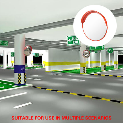 Road 230-Degree Corner Wide-Angle Mirror 45cm Round Traffic Safety Mirror