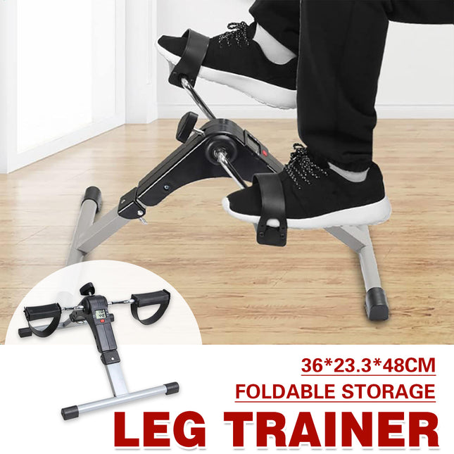 Mini Folding Exercise Bike Home Mini Fitness Equipment Foldable Adjustable AUS